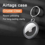 Wholesale Clear Protective Cover Case with Keychain Hook for Apple AirTag (Clear)